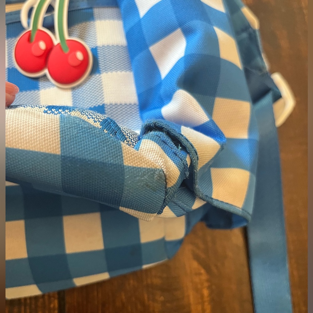 STATE Kids Blue and White Checkered Backpack - Picture 7 of 9